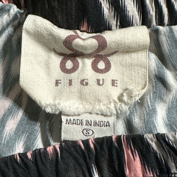 Figue Multicolor Ikat Patterned Mini Shorts Small - Picture 4 of 6